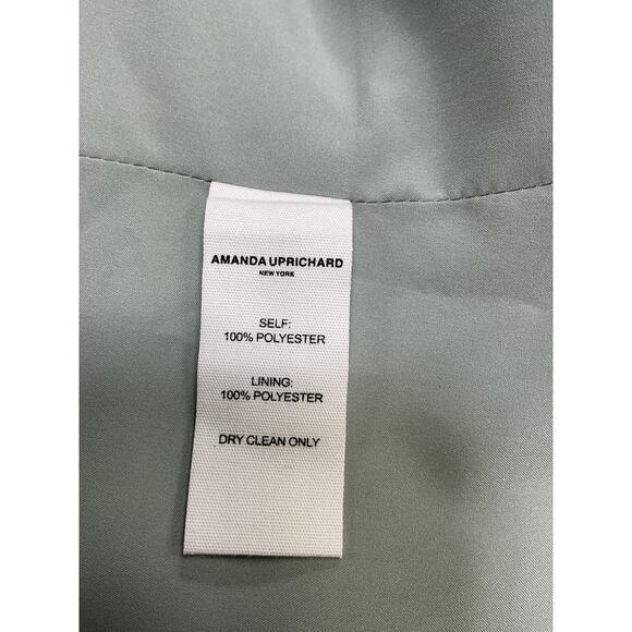 Amanda Uprichard Green Polyester Violet Top Size M - Picture 5 of 5